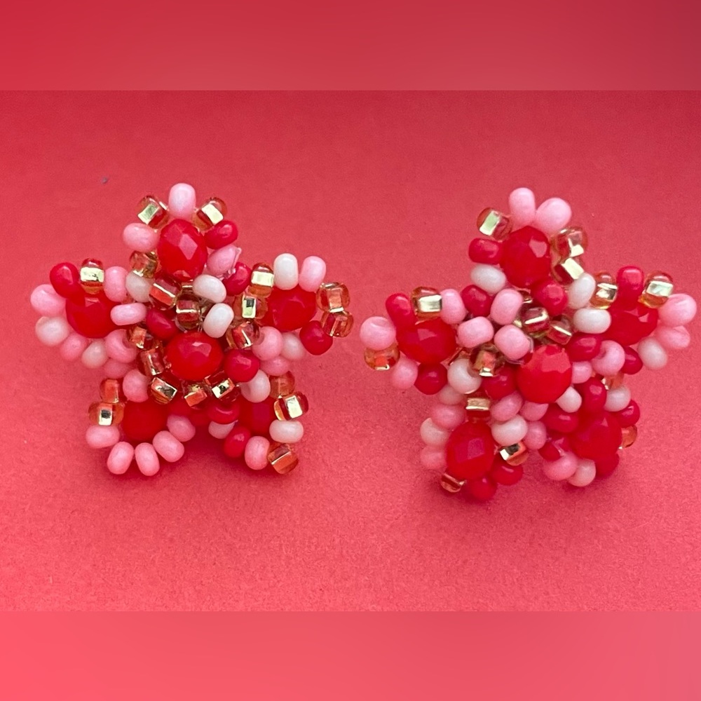 Hand Beaded Chaquira Earrings